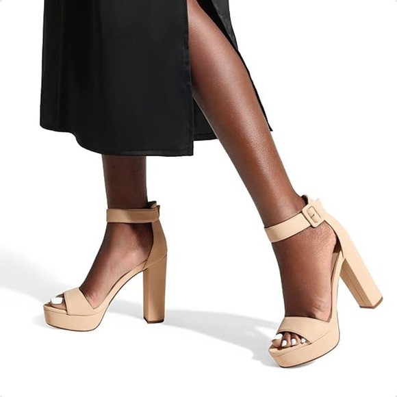 Dream Pairs Shoes Dream Pairs Womens Hilo High Heel Platform Pump